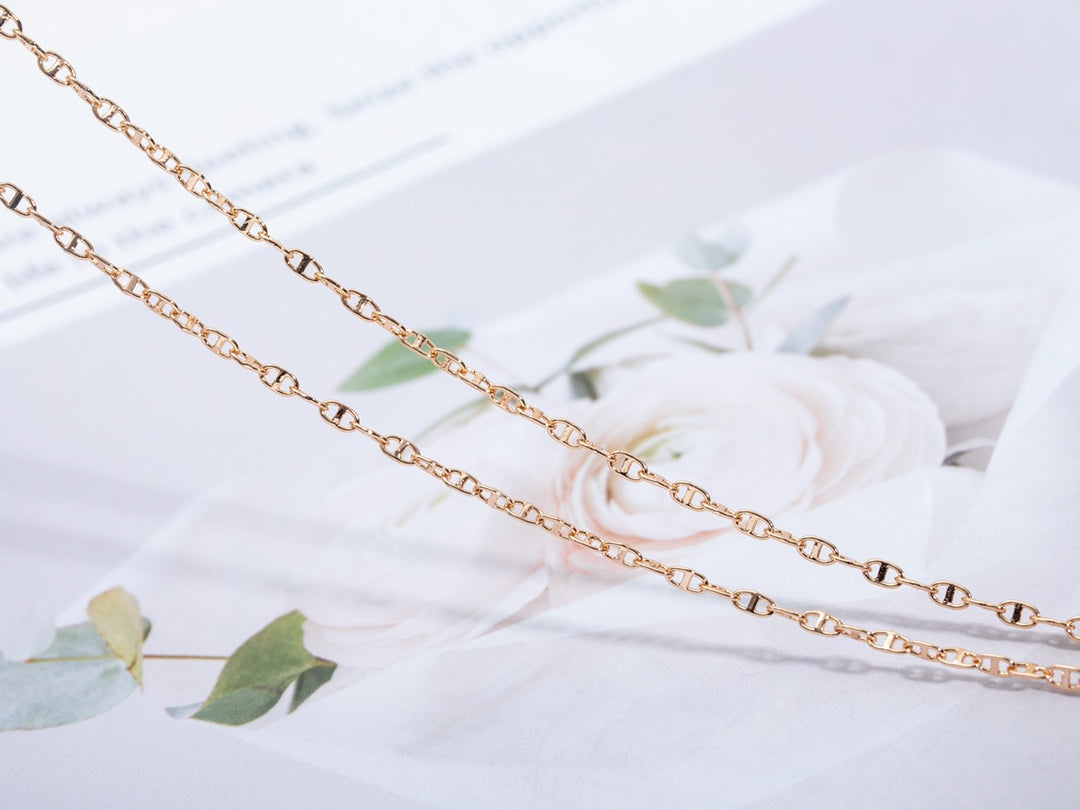 [moco jewellerys]エシャッペネックレス ピンクゴールド
