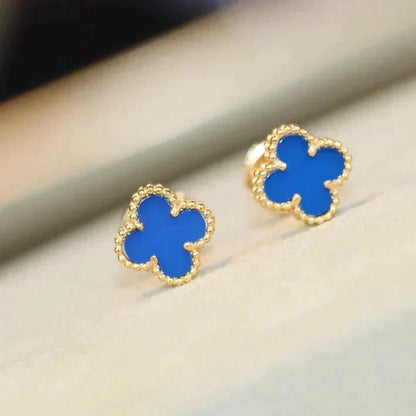 [moco jewellerys]クローバーミニ9.5mmターコイズイヤリング