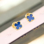 ??Loco?¡¥CLOVER MINI 9.5MM TURQUOISE EARRINGS