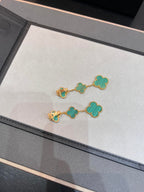 ??Loco?¡¥CLOVER MALACHITE 3 MOTIFS GOLD