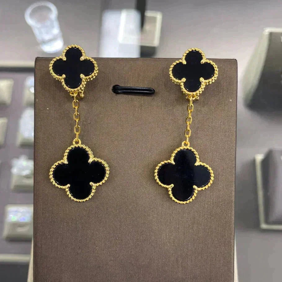 ??Loco?¡¥CLOVER 2 MOTIFS  EARRINGS (MULTIPLE CHOICESC