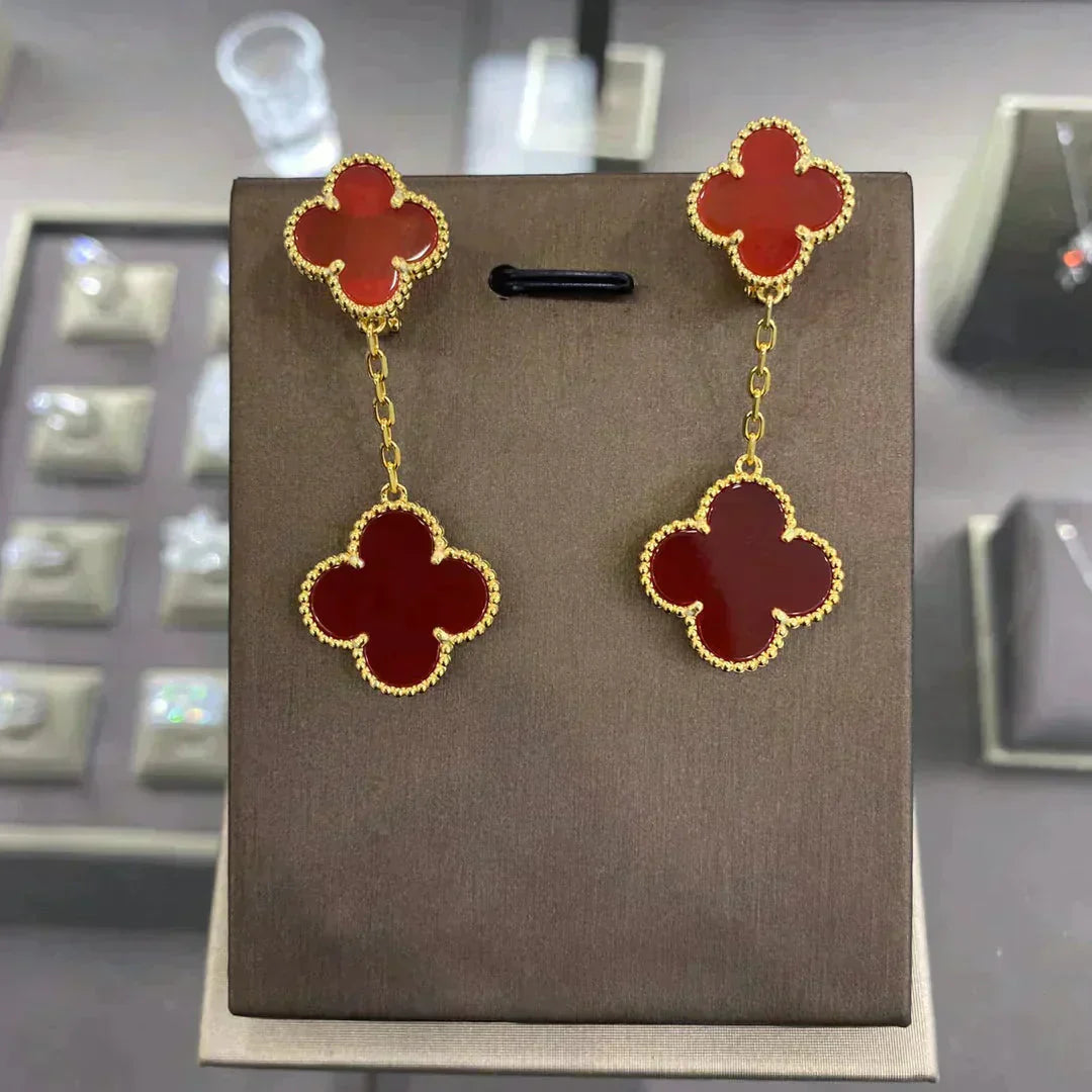 ??Loco?¡¥CLOVER 2 MOTIFS  EARRINGS (MULTIPLE CHOICESC