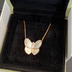 ??Loco?¡¥BUTTERFLY GOLD MOP DIAMOND NECKLACE
