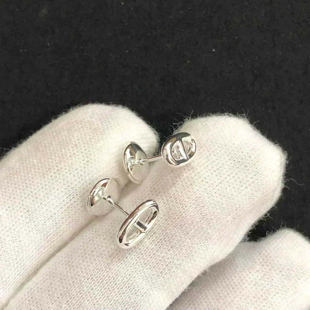 ??Loco?¡¥CHAINE SMALL EARRINGS GOLD AND SILVER