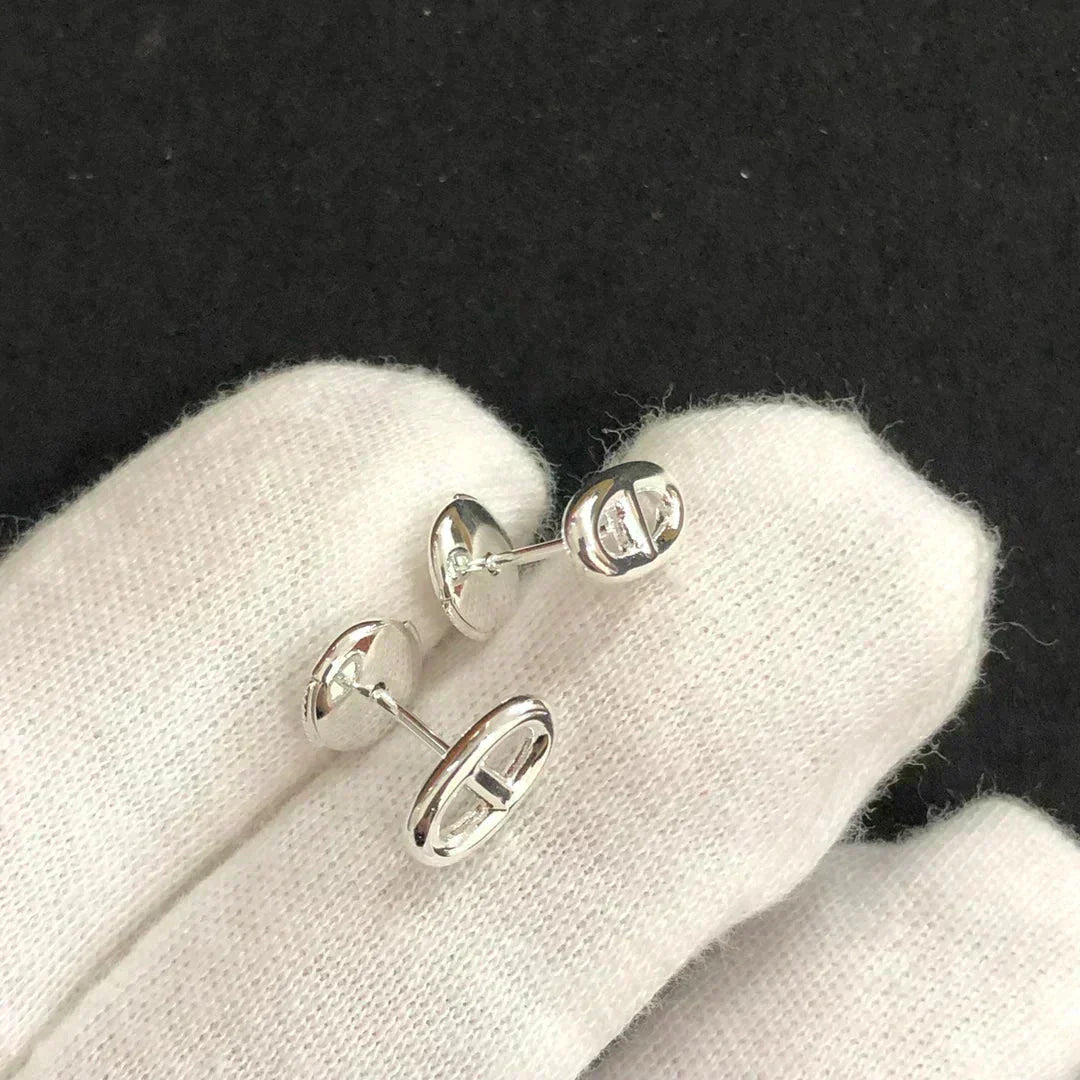 ??Loco?¡¥CHAINE SMALL EARRINGS GOLD AND SILVER
