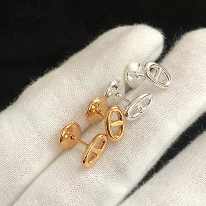 [moco jewellerys]チェーン スモール イヤリング ゴールド＆シルバー