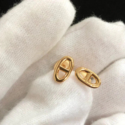 [moco jewellerys]チェーン スモール イヤリング ゴールド＆シルバー