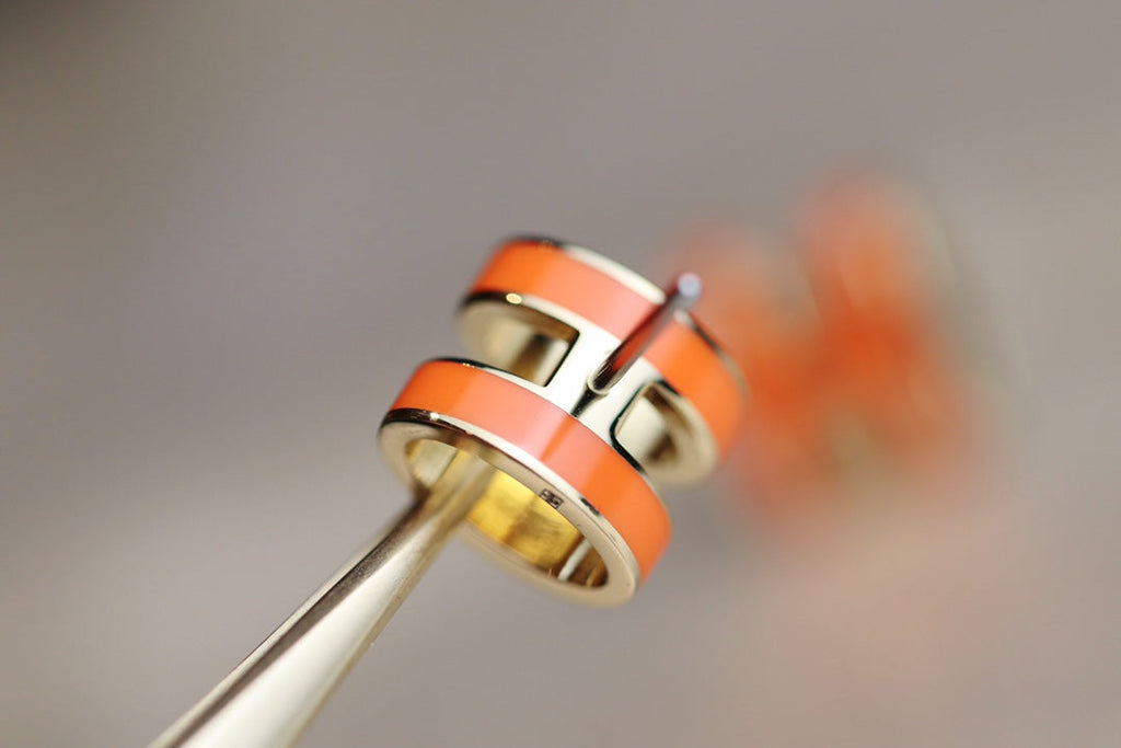??Loco?¡¥MINI POP H EARRINGS ORANGE