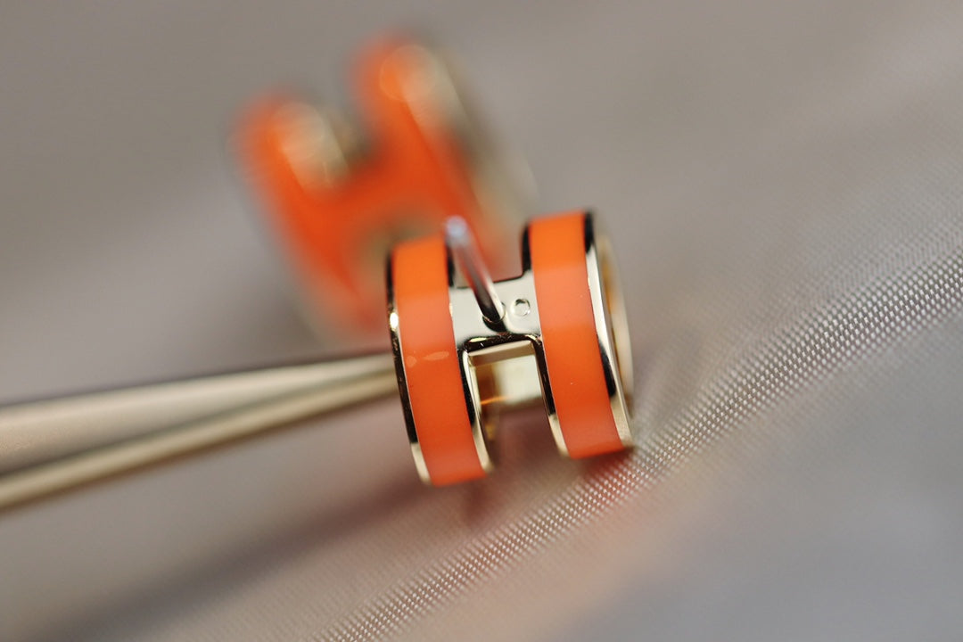??Loco?¡¥MINI POP H EARRINGS ORANGE