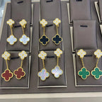 ??Loco?¡¥CLOVER  2 MOTIFS  DIAMOND  EARRINGS (MULTIPLE CHOICES?¡ä