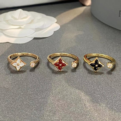 [moco jewelrys]STAR 1 DIAMANT OFFENER RING