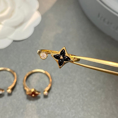 [moco jewelrys]STAR 1 DIAMANT OFFENER RING