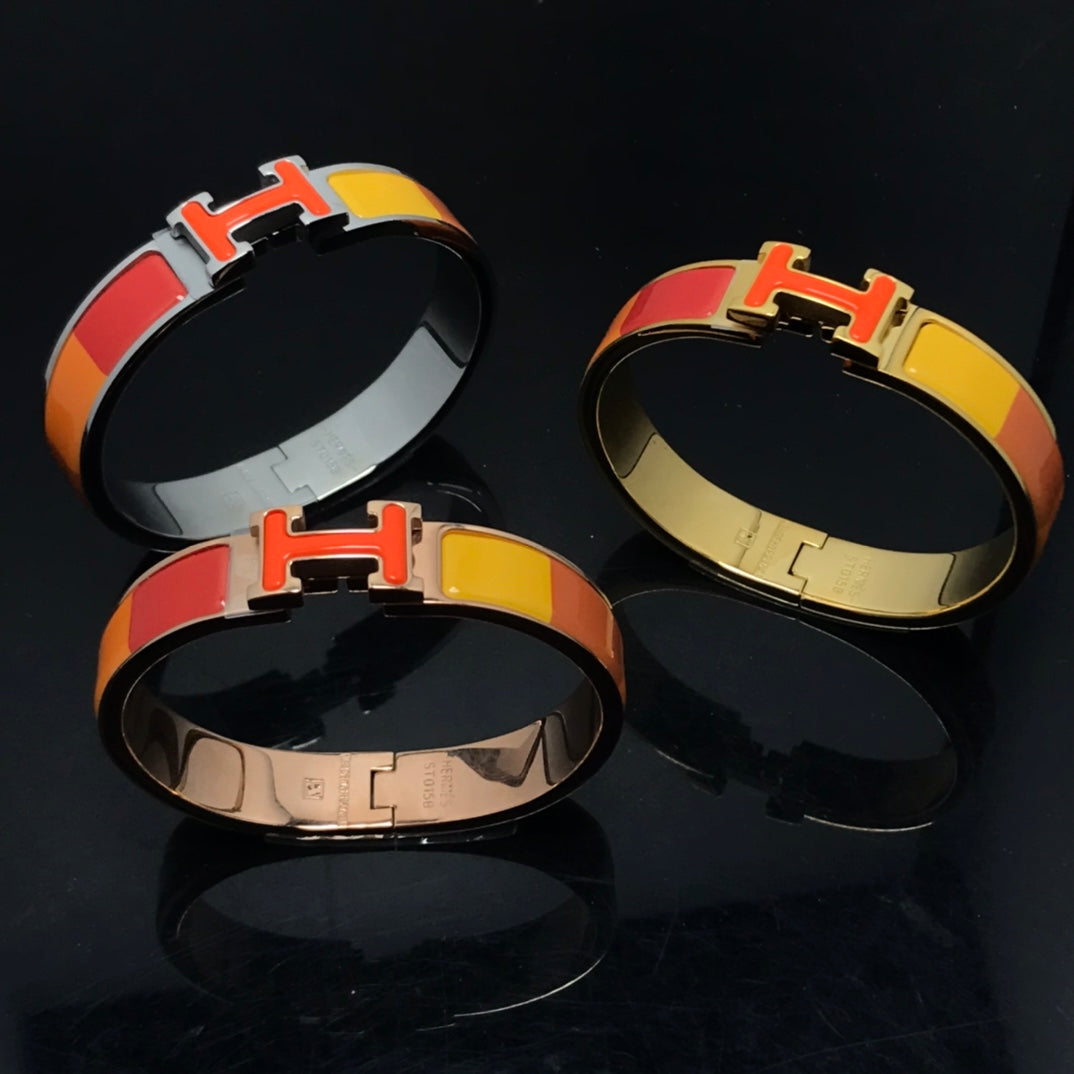 ??Loco?¡¥H BRACELET ORANGE RAINBOW CERAMIC
