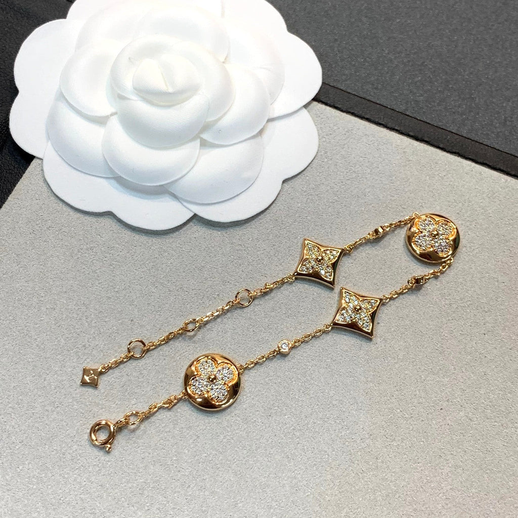 ??Loco?¡¥STAR AND SUN 4 MOTIFS GOLD DIAMONDS BRACELET