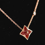 ??Loco?¡¥STAR NECKLACE PINK GOLD 1 DIAMOND
