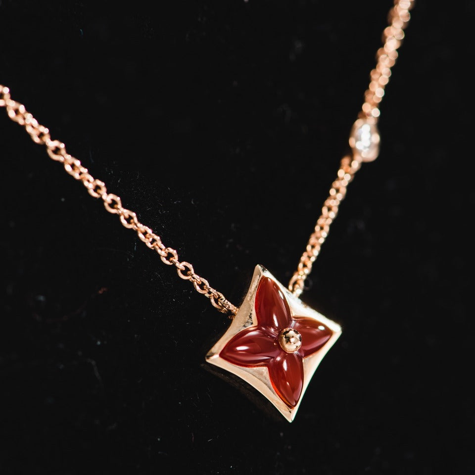 [moco jewelrys]Sternkette, Roségold, 1 Diamant