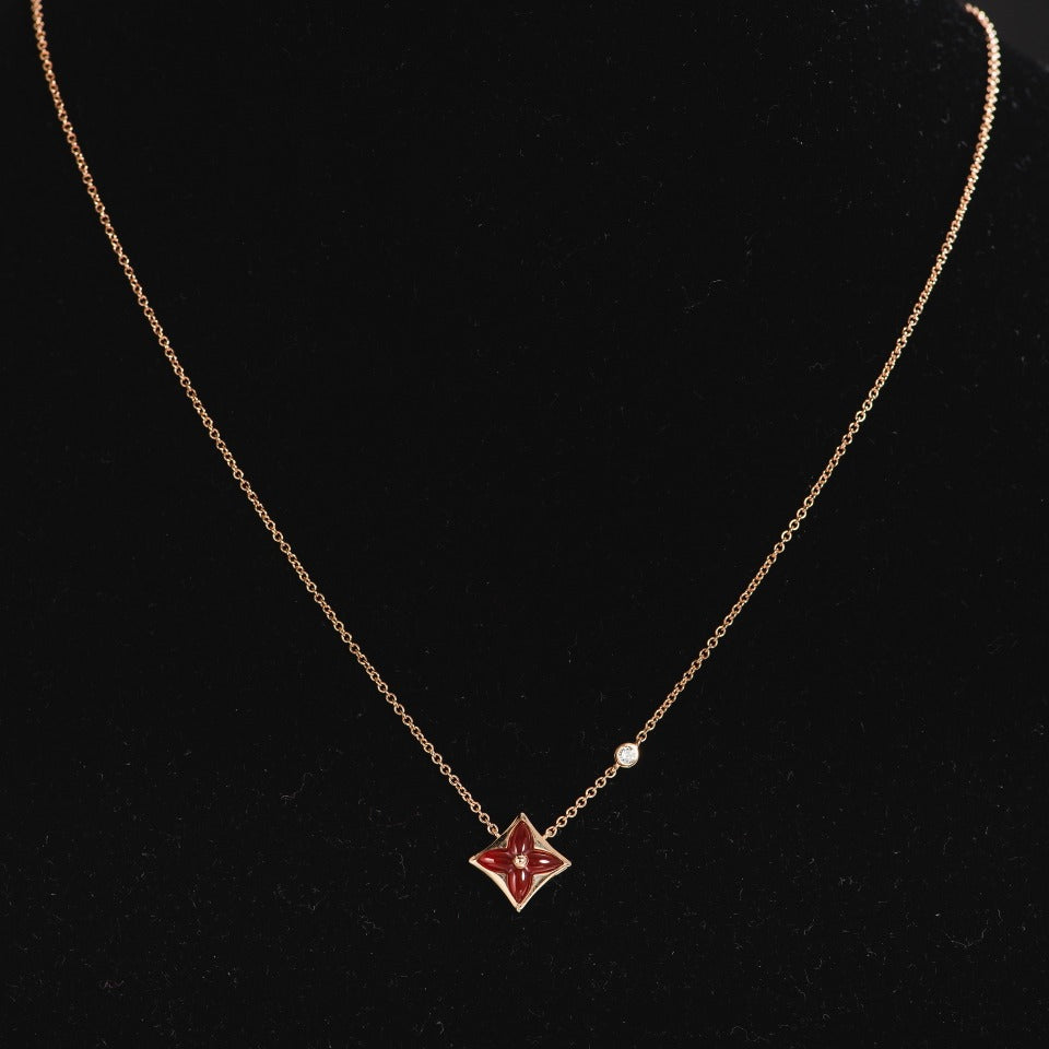 [moco jewelrys]Sternkette, Roségold, 1 Diamant