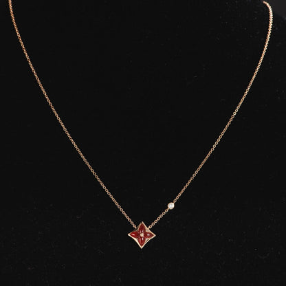 [moco jewelrys]Sternkette, Roségold, 1 Diamant