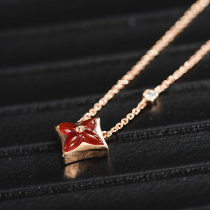 [moco jewelrys]Sternkette, Roségold, 1 Diamant