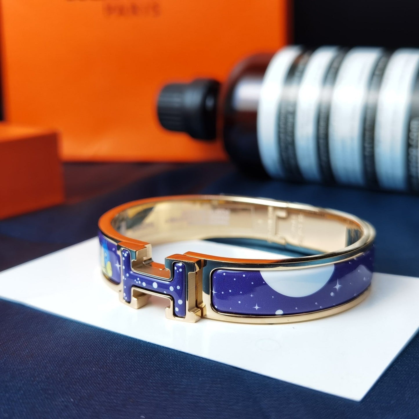 [moco jewelrys]H STAR AND MOON BRACELET 12MM