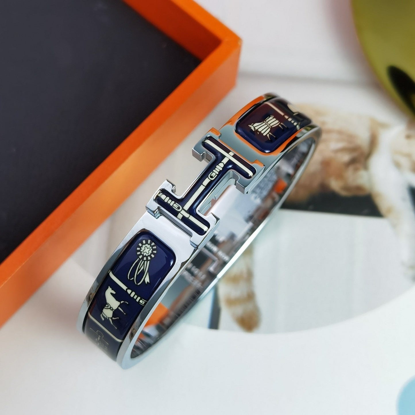 [moco jewelrys]H COUVERTURES DUNKELBLAUES ARMBAND