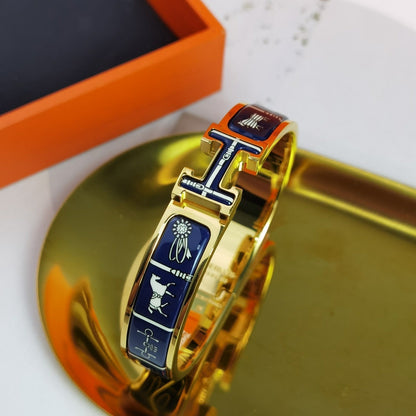 [moco jewelrys]H COUVERTURES DUNKELBLAUES ARMBAND