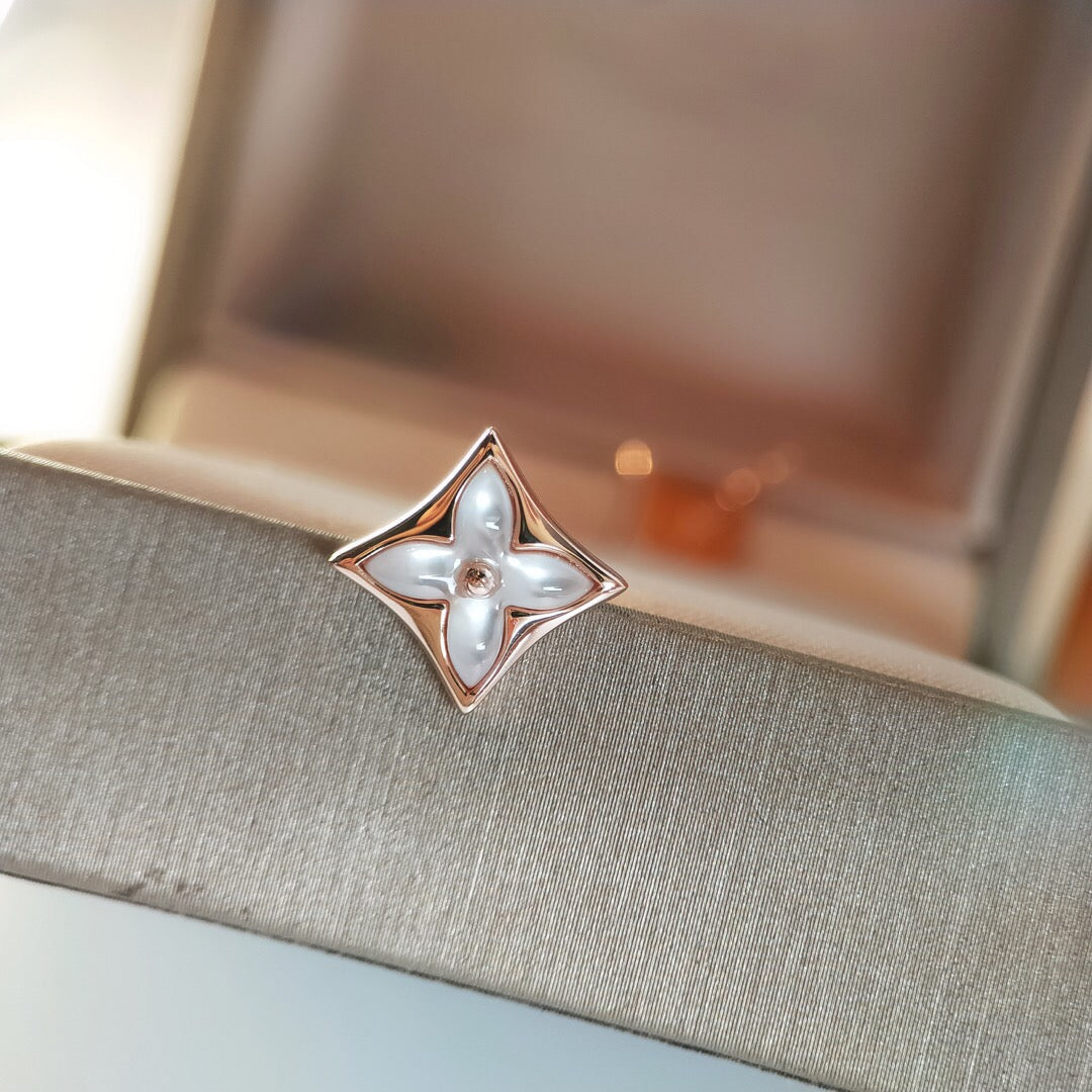 ??Loco?¡¥STAR MOP PINK GOLD EARRINGS