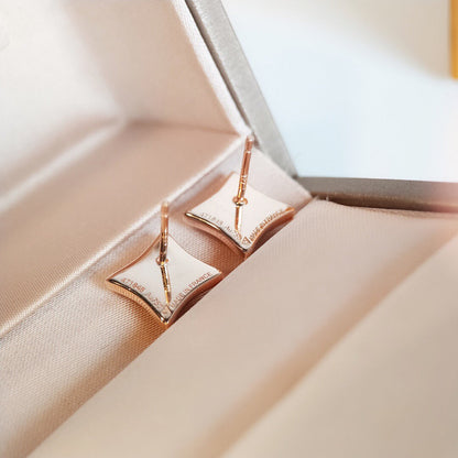 [moco jewelrys]STAR MOP PINK GOLD EARRINGS
