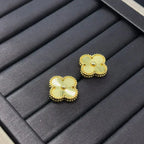 ??Loco?¡¥CLOVER MINI 9.5MM LASER EARRINGS