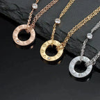 ??Loco?¡¥LOVE NECKLACE 16MM 2 DIAMONDS