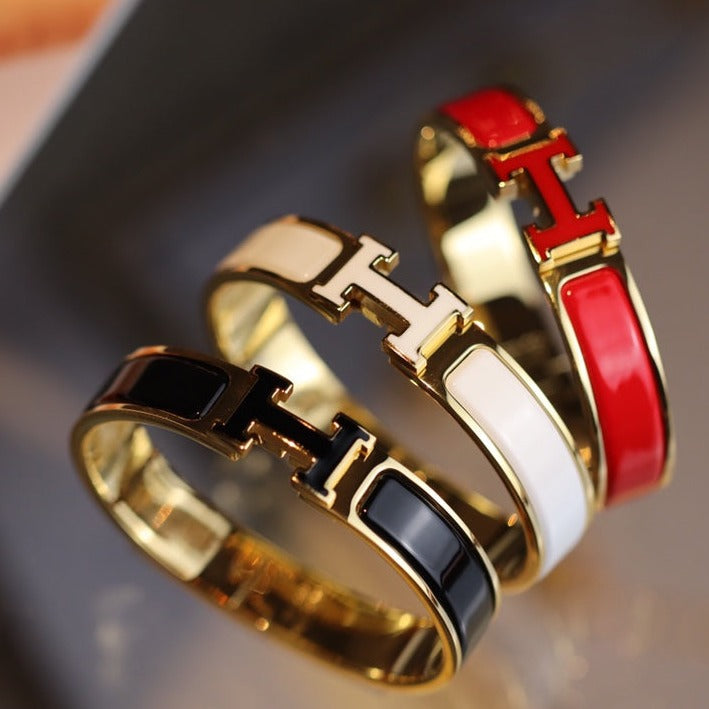 [moco jewelrys]H-Armband 12 mm Gold