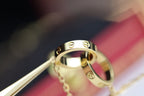 ??Loco?¡¥LOVE NECKLACE DOUBLE RING GOLD