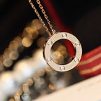 ??Loco?¡¥LOVE NECKLACE 16MM 6 DIAMONDS PINK GOLD