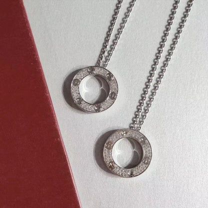 [moco jewellerys]ラブネックレス 調節可能 シルバー