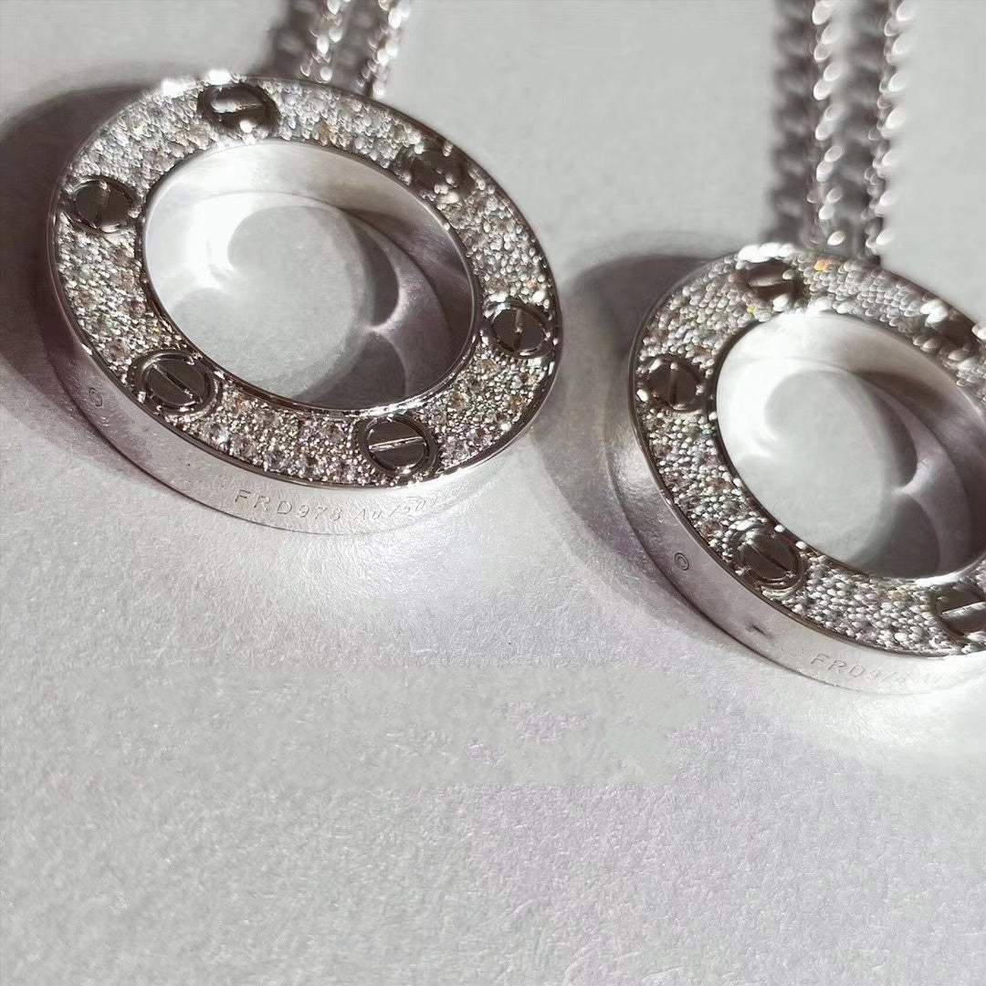 [moco jewellerys]ラブネックレス 調節可能 シルバー