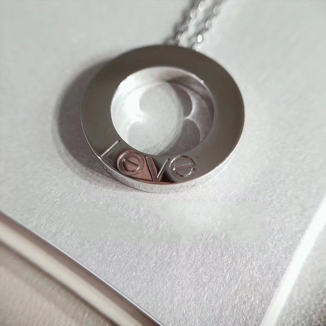 [moco jewellerys]ラブネックレス 調節可能 シルバー