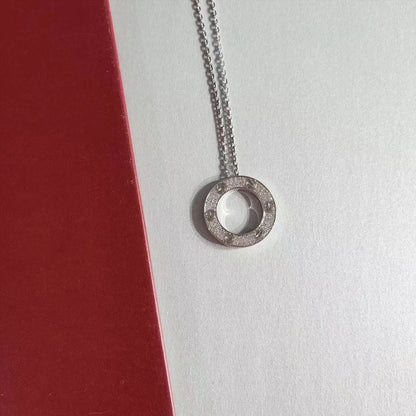 [moco jewellerys]ラブネックレス 調節可能 シルバー