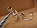??Loco?¡¥JUSTE EARRINGS 12.75MM PINK GOLD DIAMOND