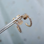 ??Loco?¡¥JUSTE EARRINGS 12.75MM PINK GOLD DIAMOND