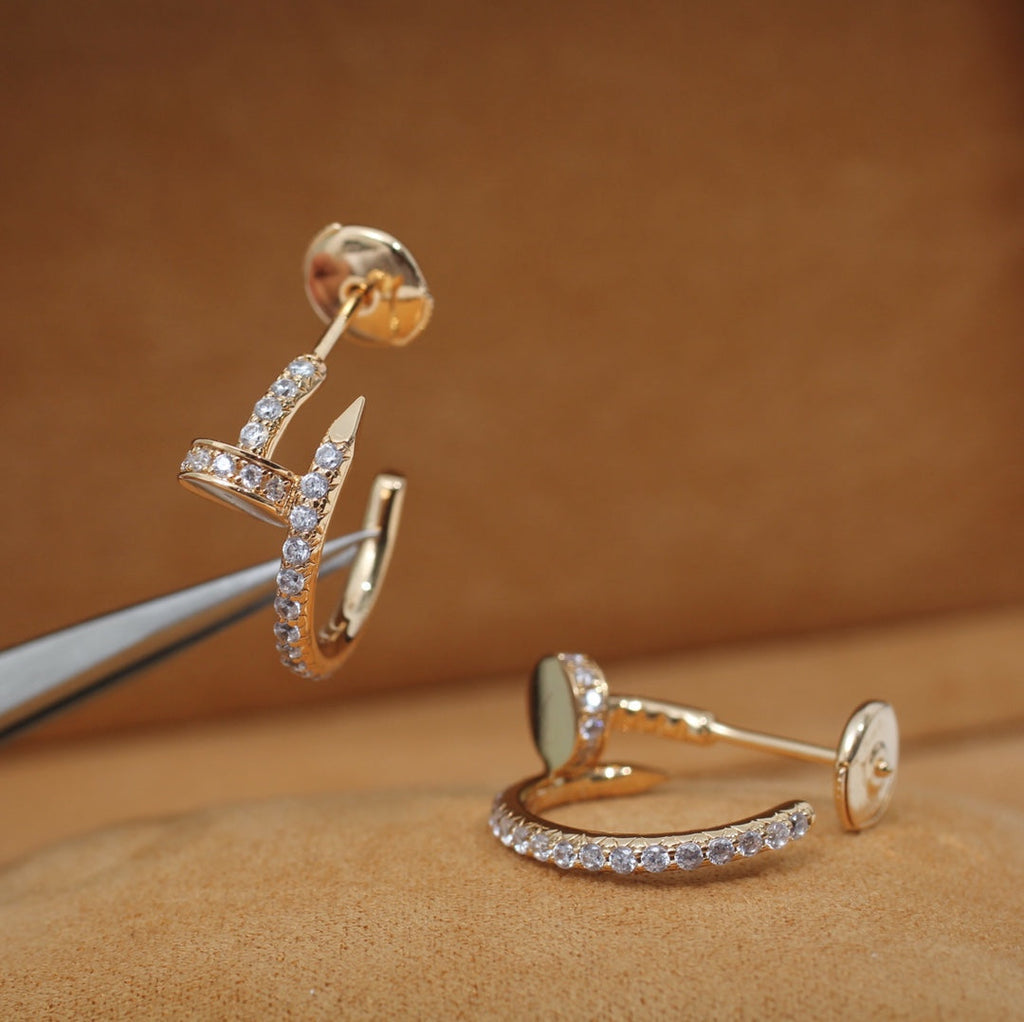 ??Loco?¡¥JUSTE EARRINGS 12.75MM PINK GOLD DIAMOND