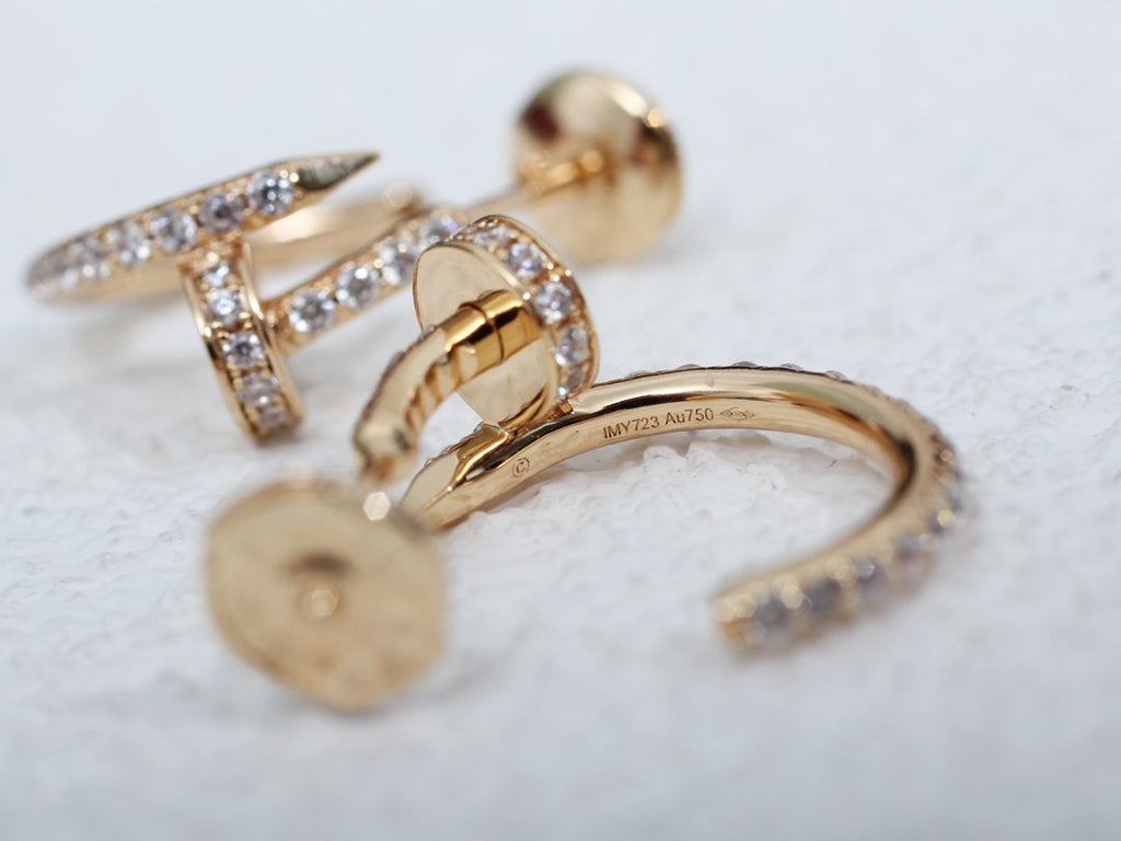 ??Loco?¡¥JUSTE EARRINGS 12.75MM PINK GOLD DIAMOND