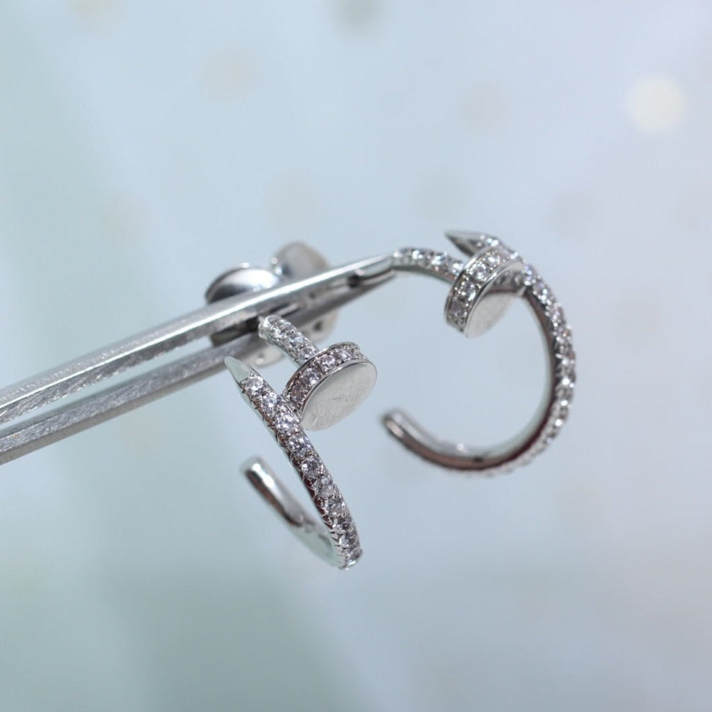 ??Loco?¡¥JUSTE EARRINGS 12.75MM SILVER DIAMOND