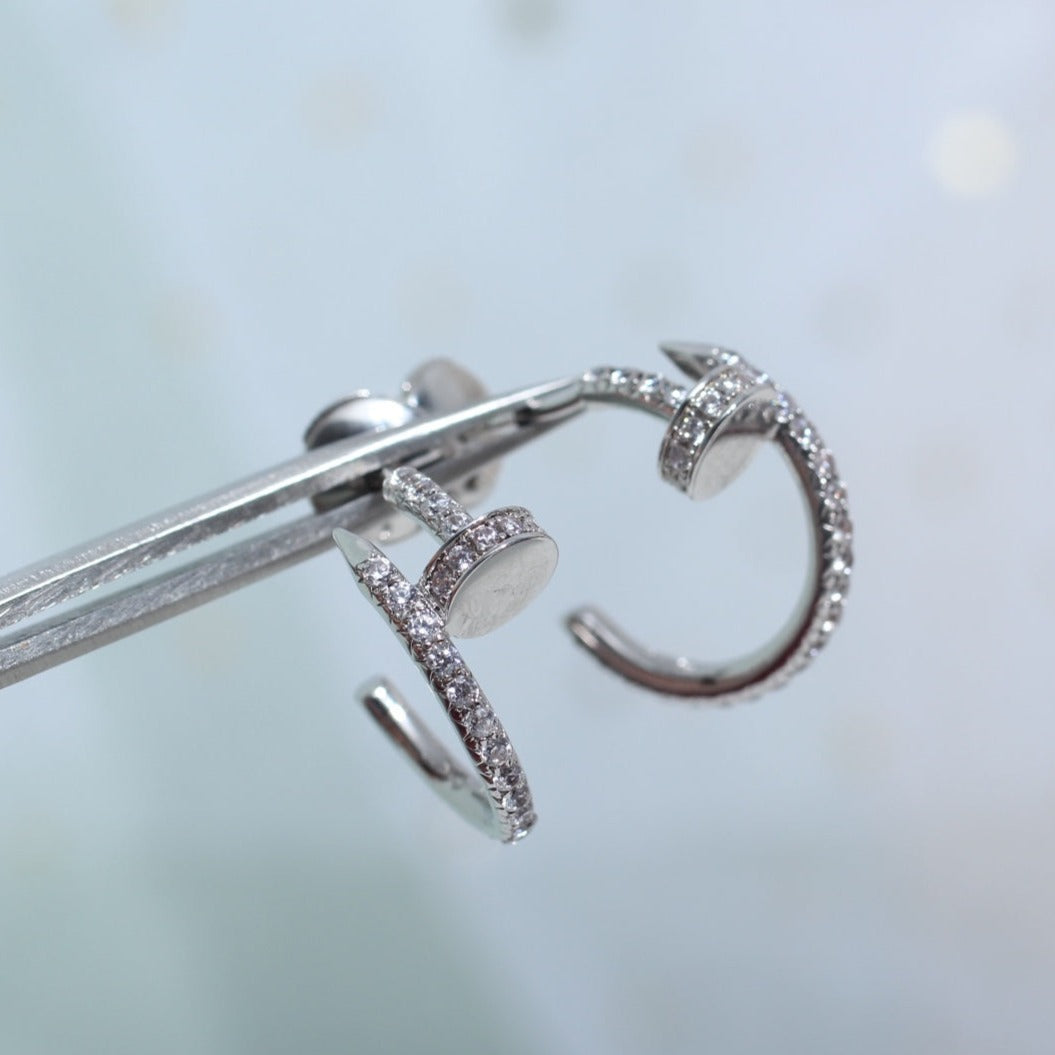 ??Loco?¡¥JUSTE EARRINGS 12.75MM SILVER DIAMOND