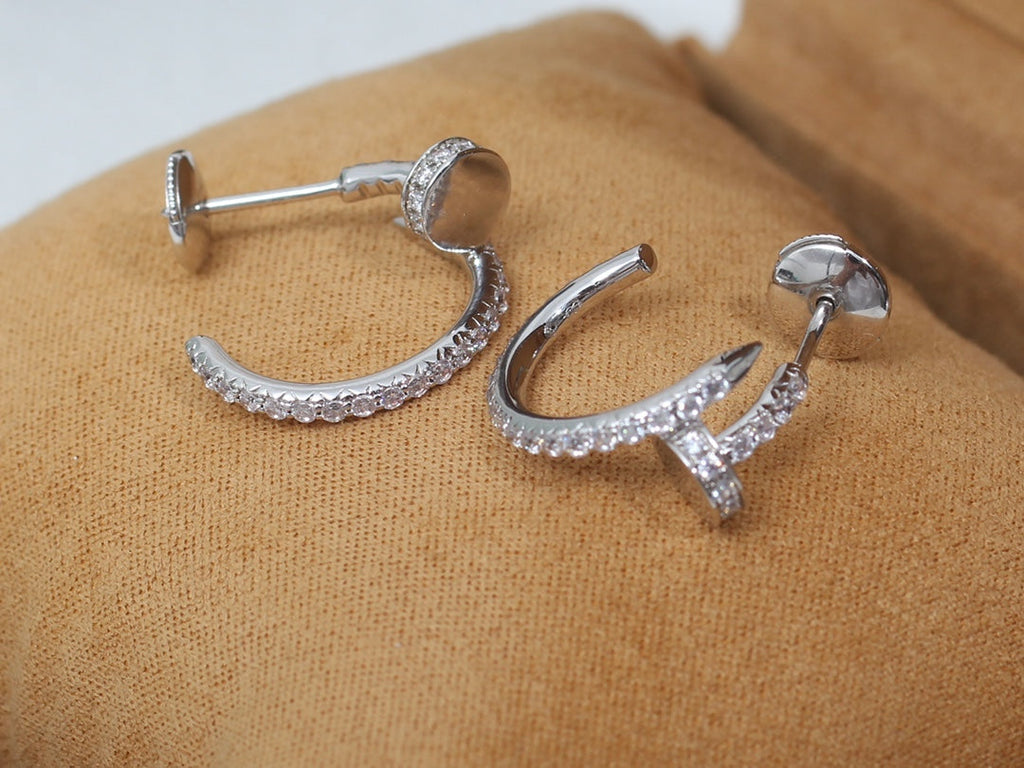 ??Loco?¡¥JUSTE EARRINGS 12.75MM SILVER DIAMOND