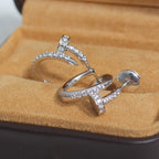 ??Loco?¡¥JUSTE EARRINGS 12.75MM SILVER DIAMOND