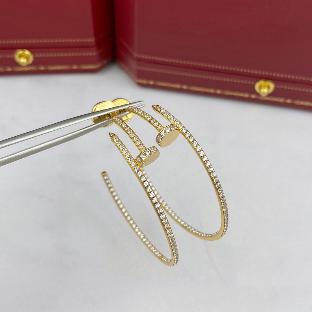 ??Loco?¡¥JUSTE EARRINGS FULL DIAMONDS 1.8MM