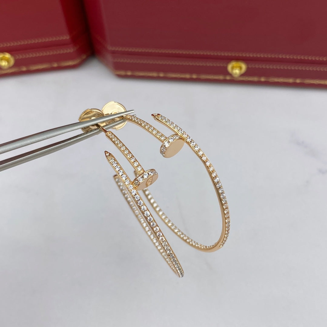??Loco?¡¥JUSTE EARRINGS FULL DIAMONDS 1.8MM
