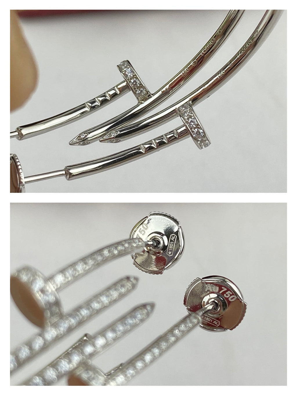 ??Loco?¡¥JUSTE EARRINGS FULL DIAMONDS 1.8MM