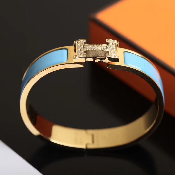 ??Loco?¡¥H CLOUD BLUE BRACELET GOLD DIAMOND