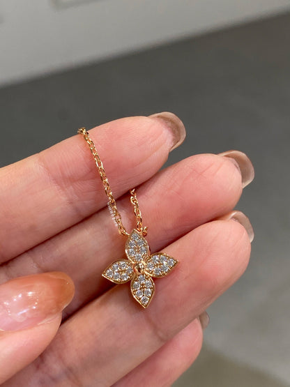 [moco jewelrys]Stern-Diamant-Halskette